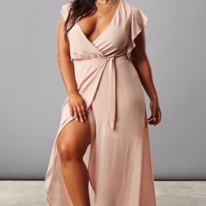 NWT Forever 21 Plus Size Wrap Maxi Dress - 1X